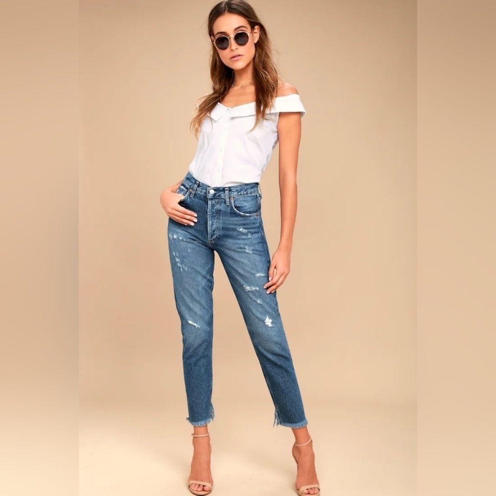 AGOLDE Jamie Feel Good High Rise Classic Feel Good Jeans 25 in VGUC